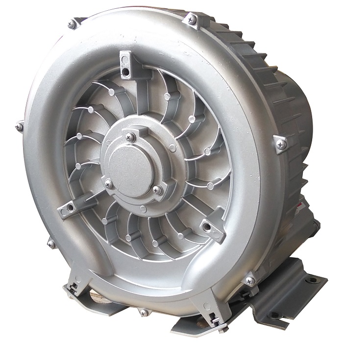Big airflow side channel blower for vacuum loader